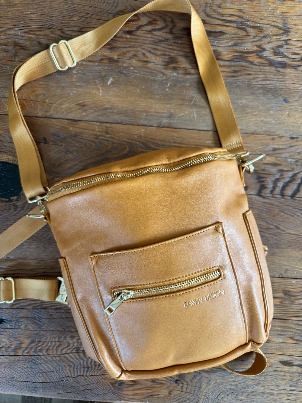 Fawn Design - The Mini in Tan with Gold Hardware